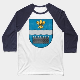 Daugavpils, Latvia - Vintage Faded Style Design Baseball T-Shirt